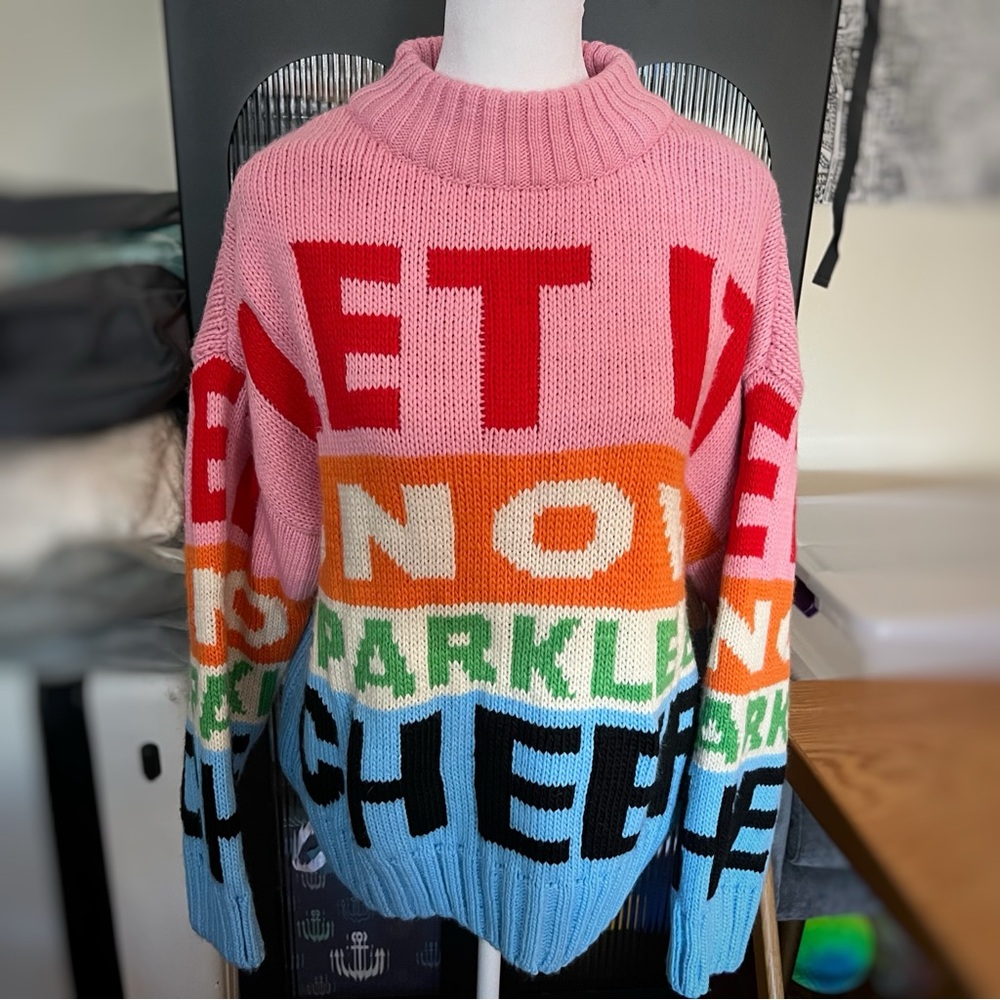 NWT H&M M Colorful Christmas Sweater